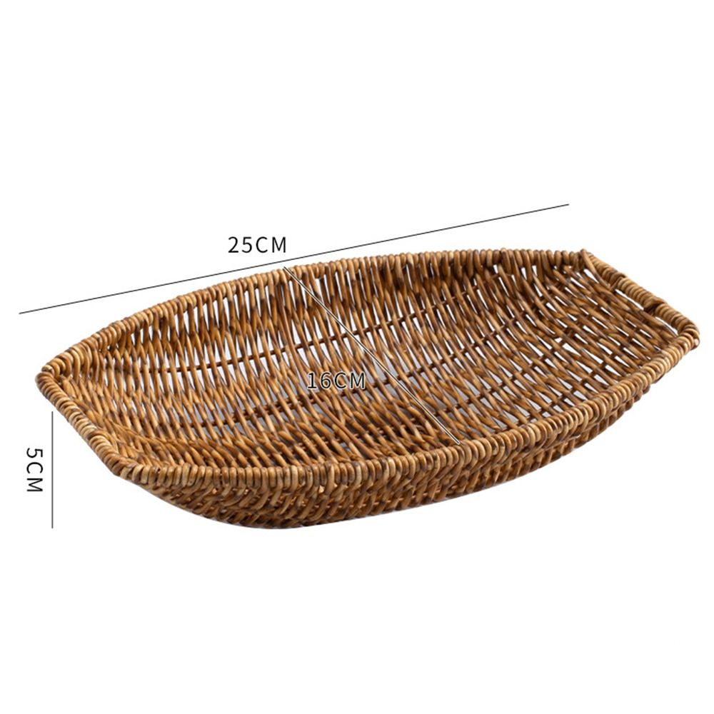 手編み模造籐バスケット大容量手作りパンフルーツバスケット多目 - Rattan Plant Basket のレビューと価格