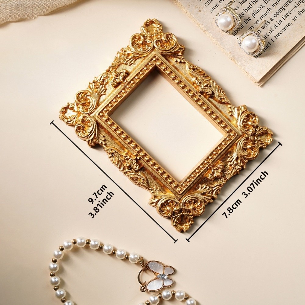 ヴィンテージゴールドDIYシャドウボックスフレームDIY 3 - Bamboo Photo Frame のレビューと価格