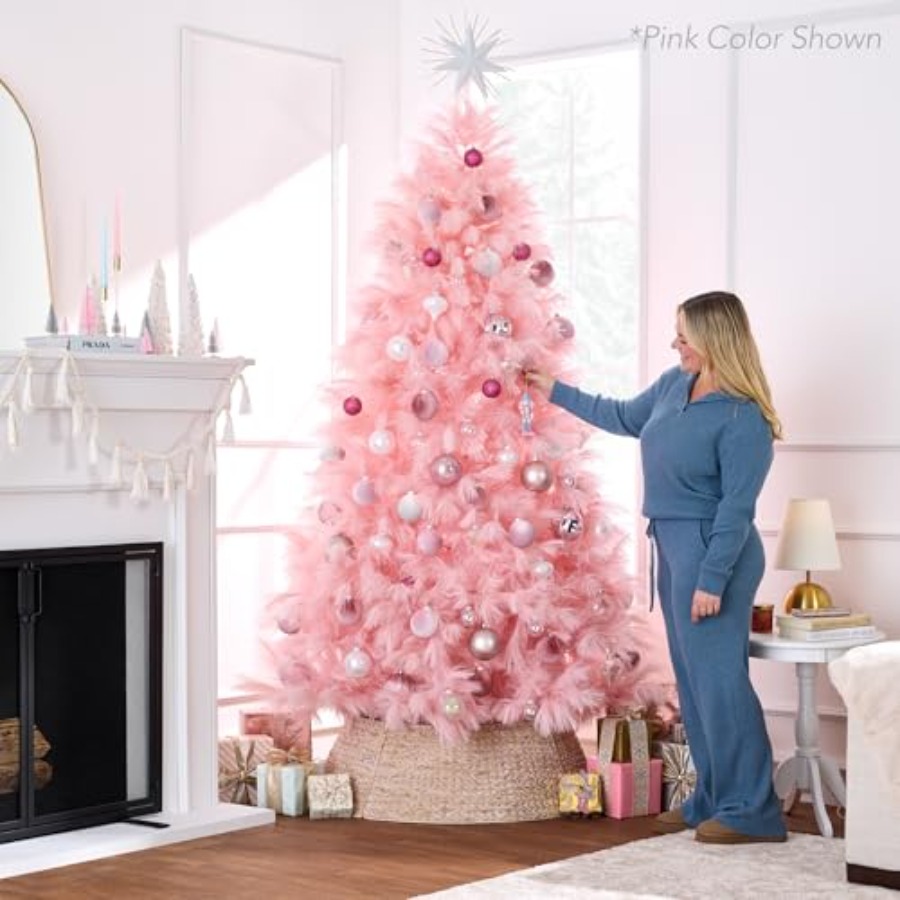 クリスマスツリーの装飾：人工ブラックパンパスグラス、高さ6フ - Pampas Grass Decor のレビューと価格